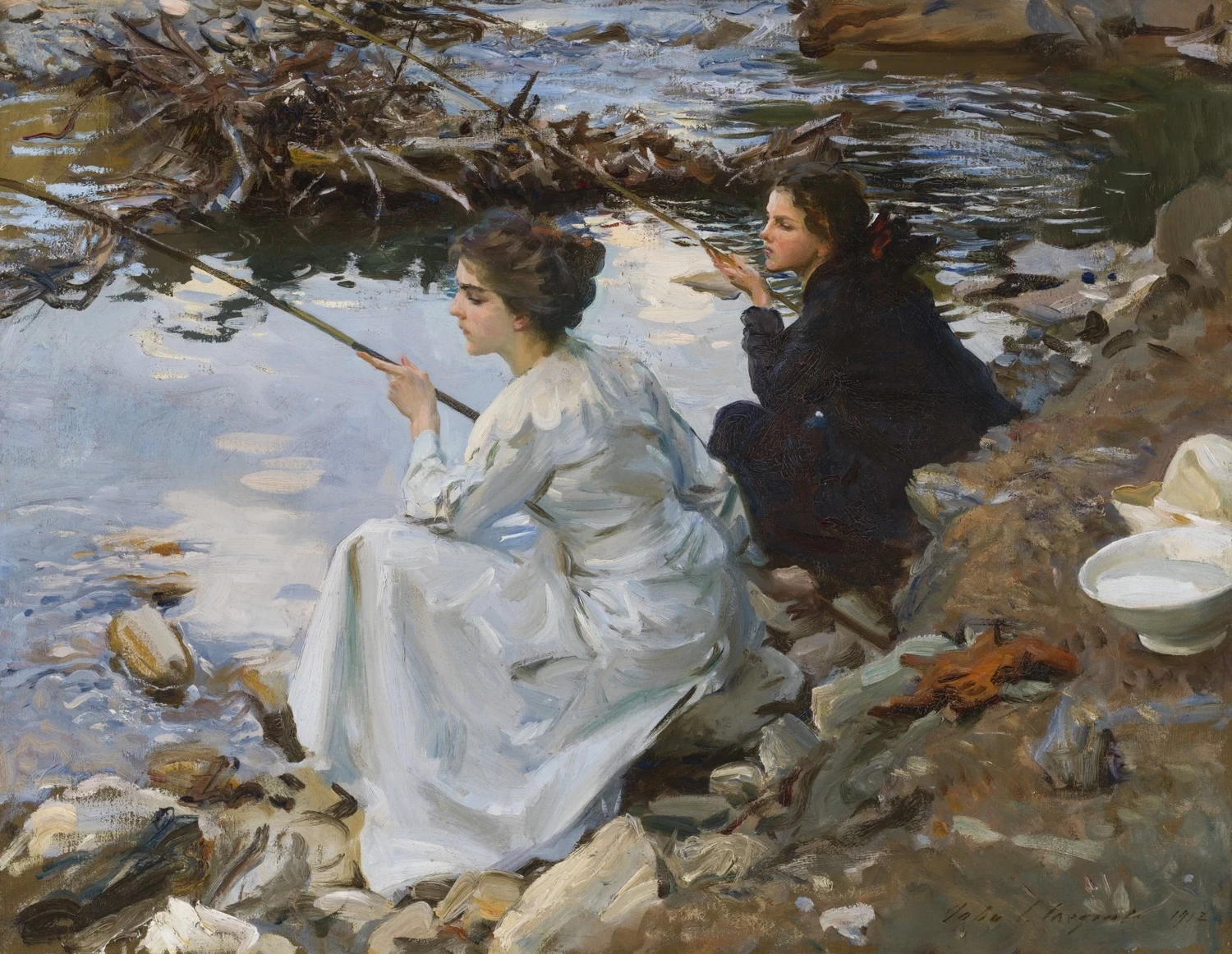 Due ragazze a pesca - Cincinnati Art Museum